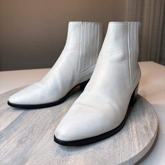 Rag & Bone Rover Smooth Leather Chelsea Ankle Bootie Boots US Size 8.5 - Picture 3 of 10